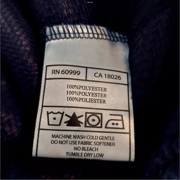 Atlanta Braves Womens Vest Size Small Antigua Blue Sherpa Fleece Zip Front New - Picture 5 of 5